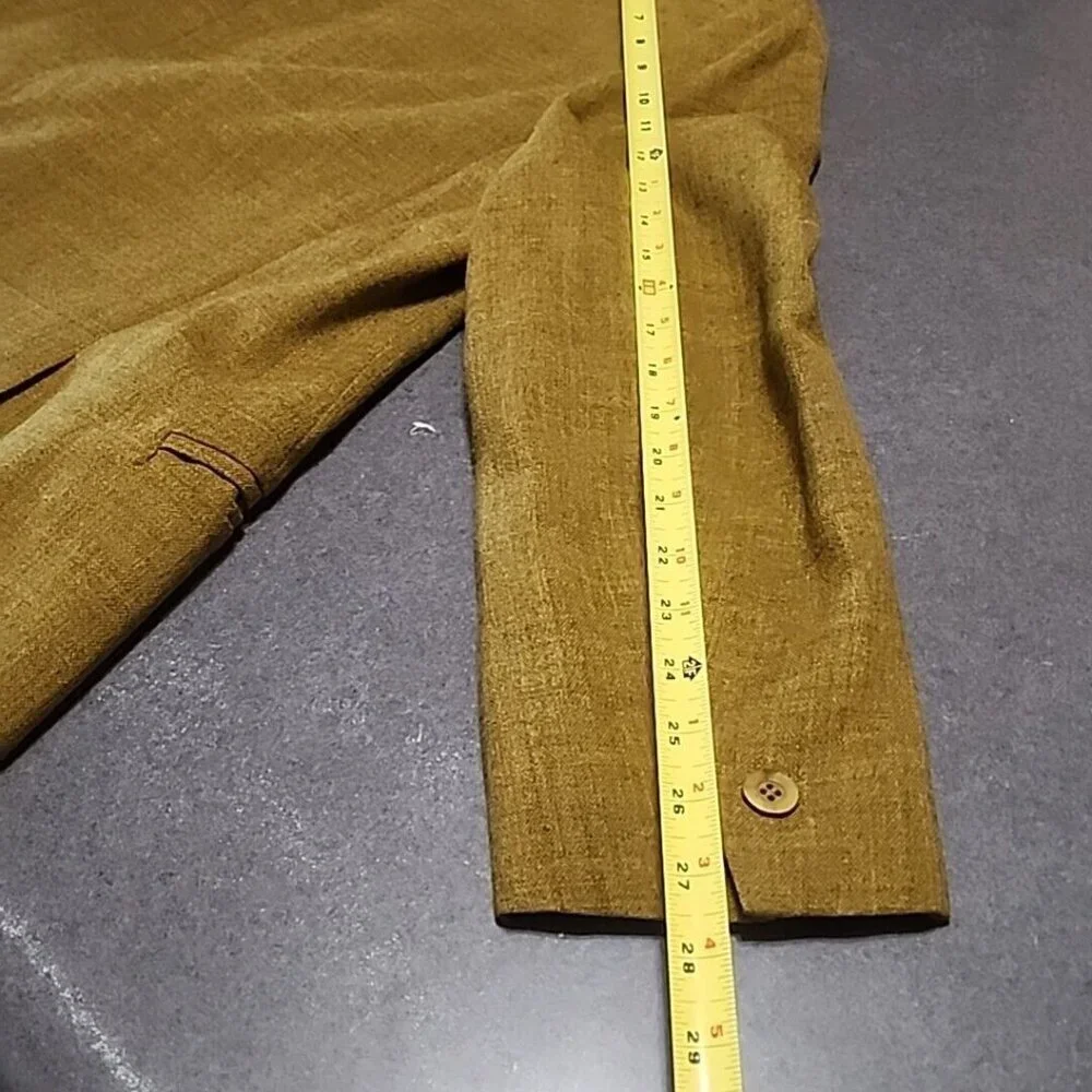 Men's Vintage 1960's The Gay Blade Heathered Moss Green Single Button Blazer - Picture 6 of 10